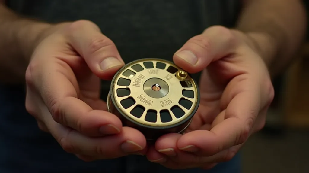 Hands Examining a View-Master Reel