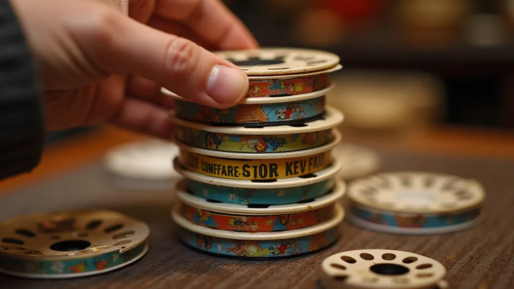 Stack of Vintage View-Master Story Reels