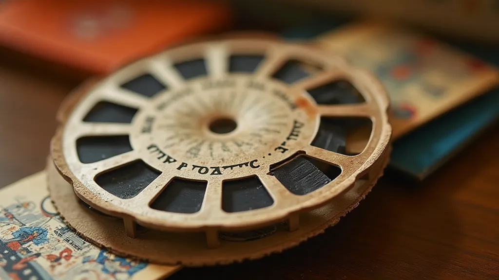 Vintage View-Master reel depicting a Parisian scene.