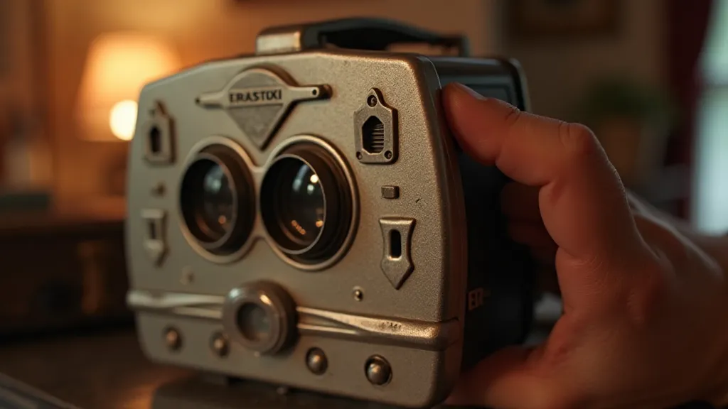 Vintage View-Master viewer in someone’s hand.