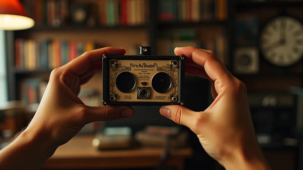 Collector holding a View-Master viewer