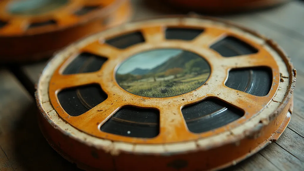 Vintage View-Master reel still life