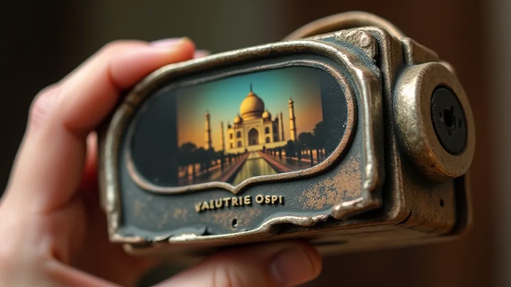 Collector holding a vintage View-Master viewer